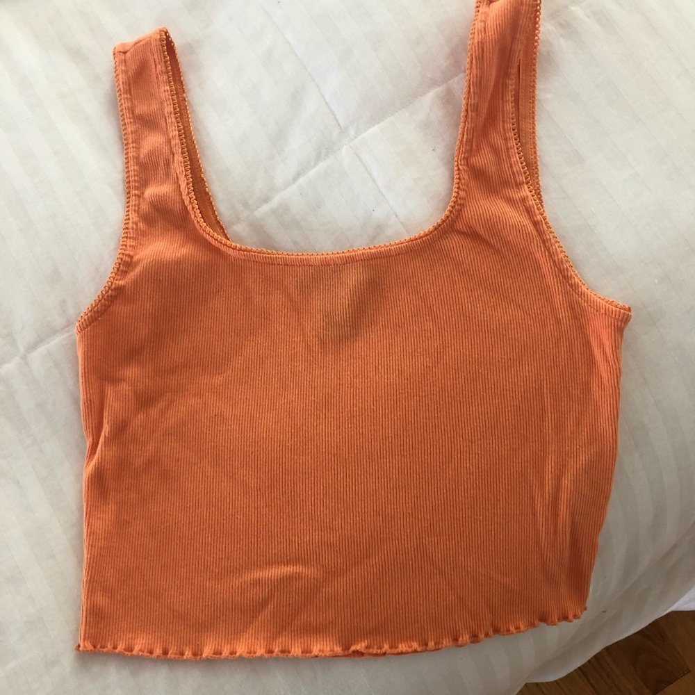Forever 21 orange crop top, size S